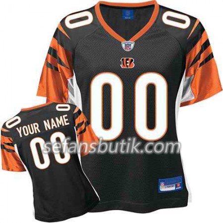 Cincinnati Bengals Tröjor Custom Svart - Dame Cincinnati Bengals Tröjor Custom Svart - Dame
